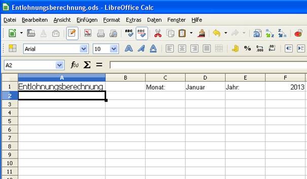 Calc LibreOffice