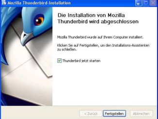 Thunderbird Installieren